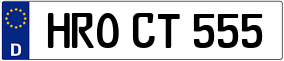 Trailer License Plate